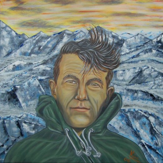 Oil Painting > Bee Keeper ( Edmund Hillary )